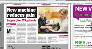 local newspaper article on APS Therapy